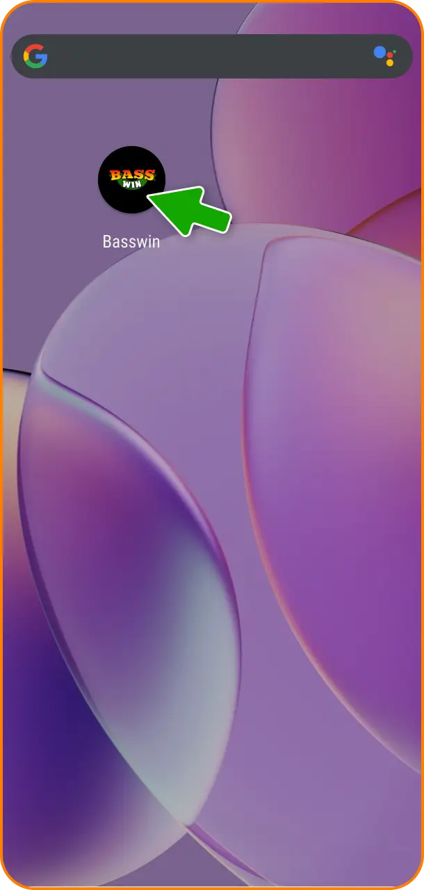 Click the newly added home screen icon to launch the app and enjoy Basswin mobile features.