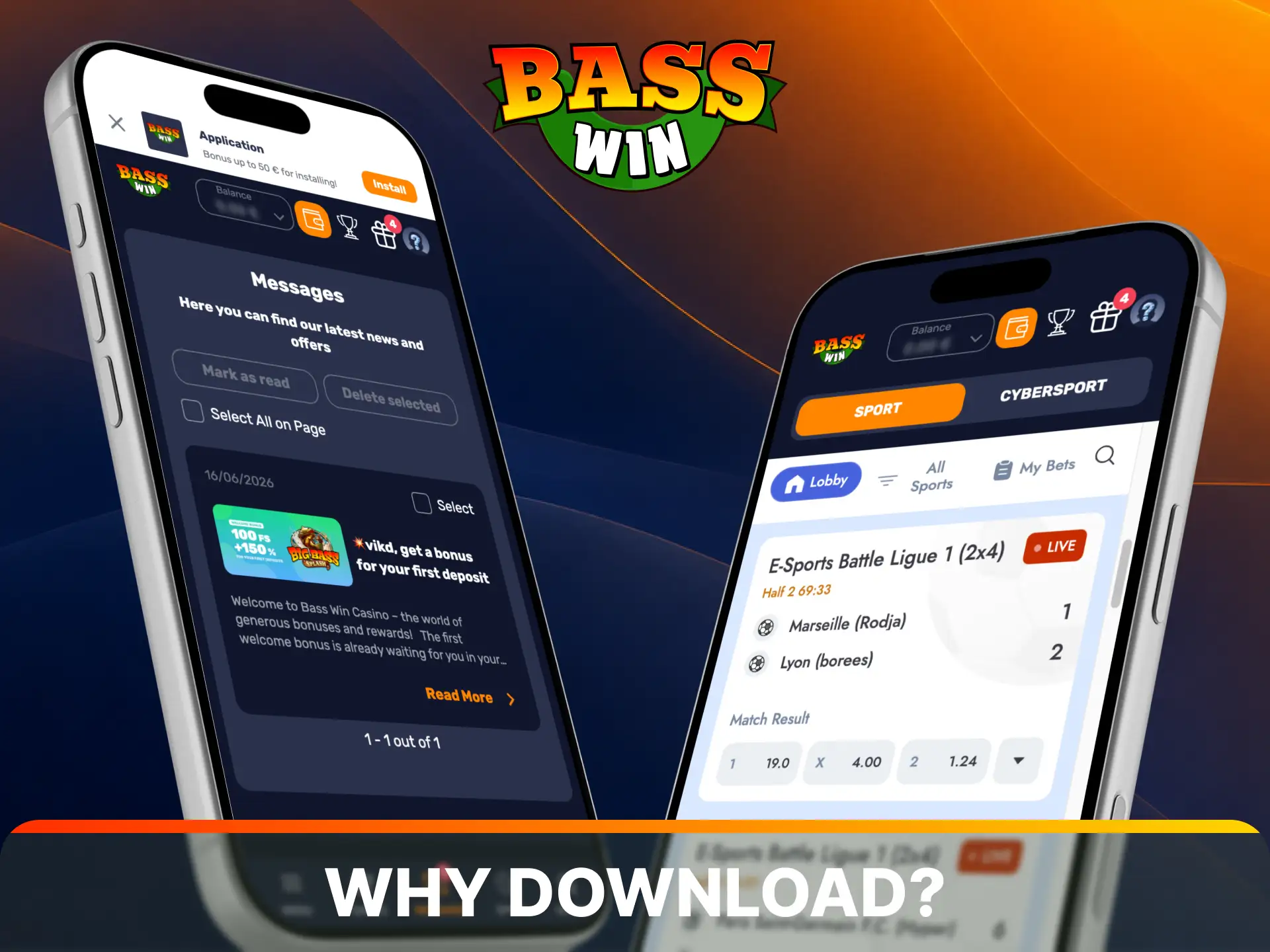Discover unique benefits and see why download the Basswin App is the best choice.