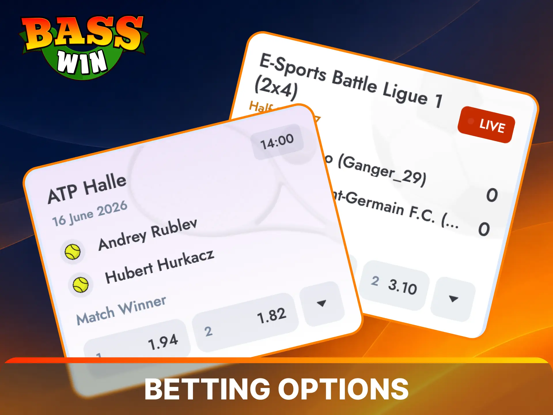 Explore active major tournament markets to place your predictions on Basswin today.