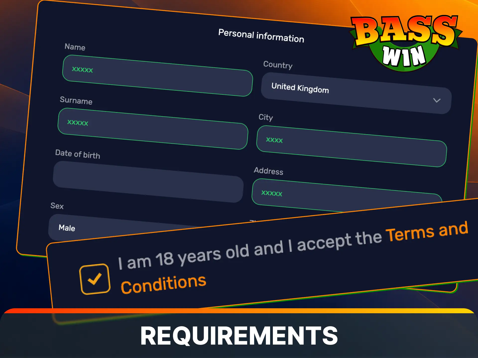 Read the full eligibility criteria to meet all account registration requirements on Basswin.